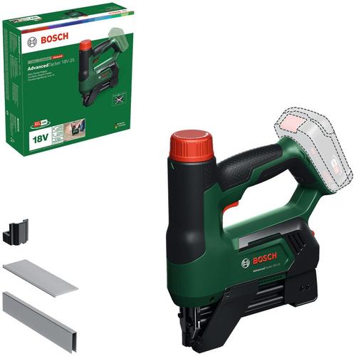 Capsator pe acumulator Bosch AdvancedTacker 18V-25 06032A7100, 18V, 30 lovituri/min, iluminare Led, fara incarcator si acumulator