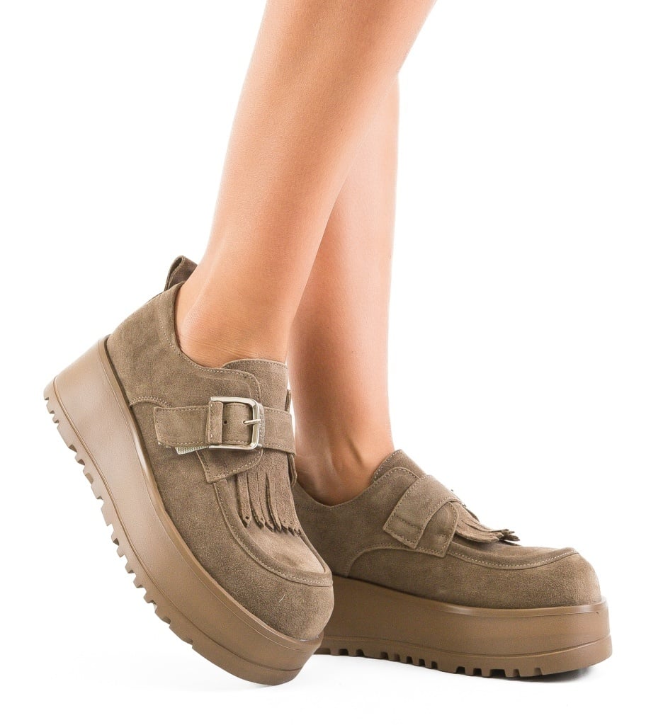 Pantofi Casual Hussein Khaki