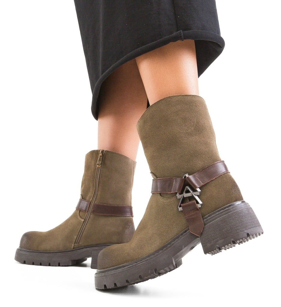 Ghete dama Terry Khaki
