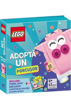 Lego. Adopta un porcusor. Activitati pentru micii iubitori de animale