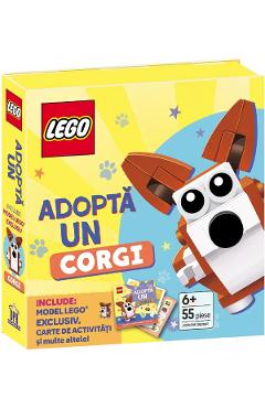 Lego. Adopta un Corgi. Activitati pentru micii iubitori de animale