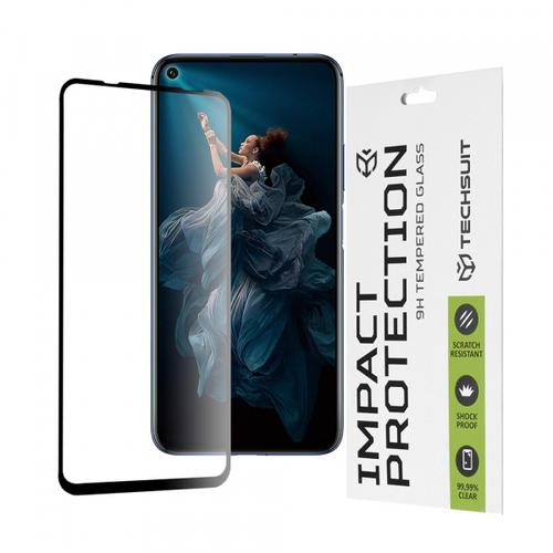 Folie de protectie Ecran Techsuit pentru Huawei Mate 30 Lite / nova 5T / Honor 20 / 20 Pro, Sticla Securizata, Full Glue, 111D