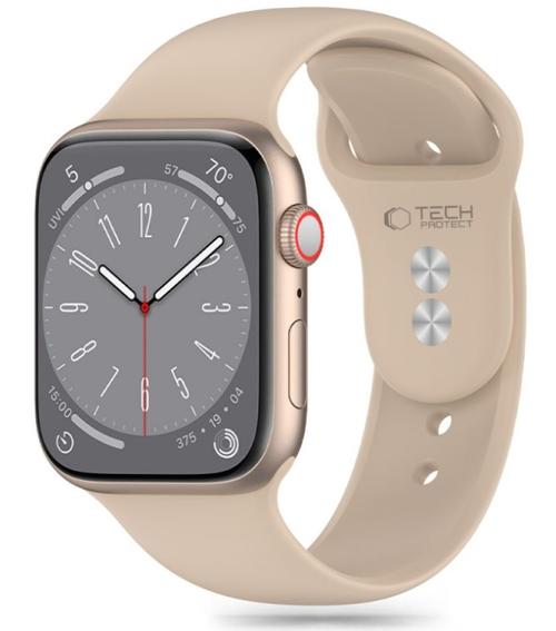 Curea Tech-Protect Silicone pentru Apple Watch 41mm / 40mm / 38mm Series, Bej