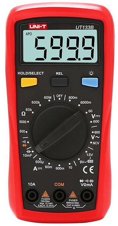 Multimetru Digital UNI-T UT133B (Negru/Rosu)