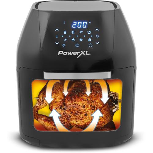Friteuza multifunctionala cu aer cald MediaShop Power AirFryer 9 in 1 M16438, 1800W, 8 programe automate, 9L (Negru)