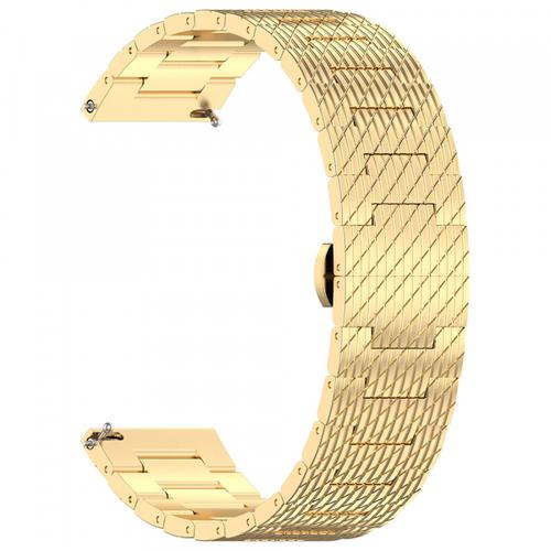 Curea Techsuit W052 pentru Huawei Watch / Xiaomi Watch Series, 22mm, Auriu
