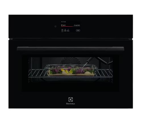 Cuptor incorporabil multifunctional compact Electrolux LVL9E2XZ, Electric, Convectie, Functie microunda 1000 W, TFT Activ (Supex4), WI-FI, Panel frontal de sticla, Afisaj digital, Inchidere amortizata a usii, 90 de programe predefinite (Neg