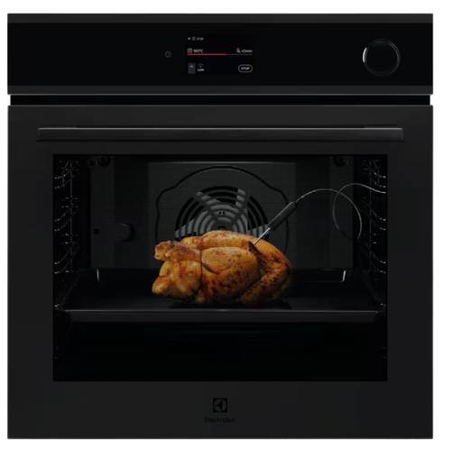 Cuptor electric multifunctional Electrolux EOC9P3XT, SteamCrisp gatire cu abur, WI-FI, TFT Activ (Supex4), Meniu in limba romana, 75 programe predefinite, Autocuratare pirolitica, Timer cu display electronic (Negru)