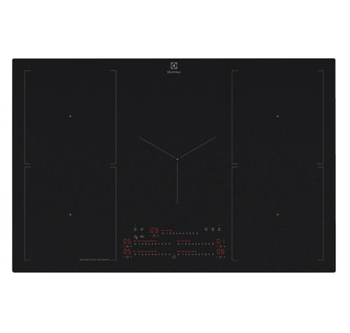 Plita incorporabila Electrolux SaphirMatt® SE EIS87553IZ, Inductie, 5 zone de gatit, Control Touch, Booster, Conectivitate hota, Timer, Detectarea vaselor, 78 cm (Negru)