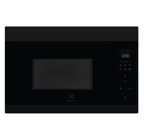 Cuptor cu microunde incorporabil Electrolux LMF4263TET, 25 l, 900 W, Grill 800 W, Afisaj digital, Avertizare sonora, Timer electronic, Functie decongelare, Diametru platan 325 mm (Negru mat)