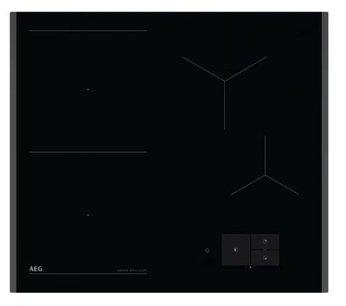 Plita incorporabila AEG 8000 SenseBoil+Fry TH64IB30FB, 60 cm, Inductie, Ecran TFT, Control touch, Booster, Wi-Fi, Timer (Negru)