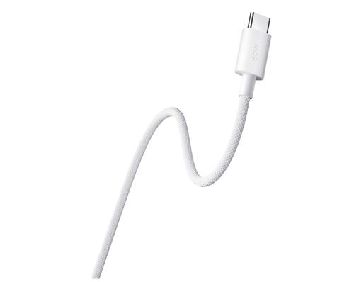Cablu de date Xiaomi BHR0878GL, 3A, USB-C la USB-C, 1m (Alb)