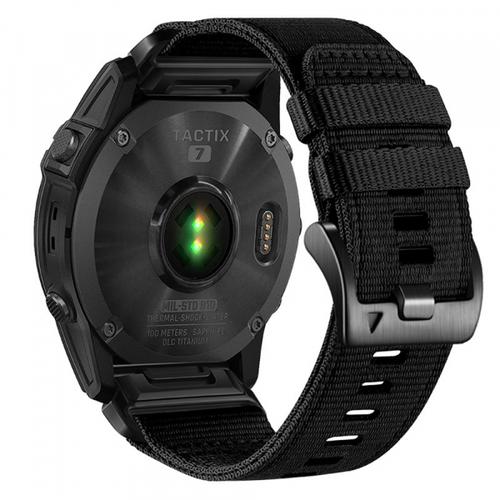 Curea Smartwatch Techsuit W070 pentru Garmin Instinct / Approach / Fenix Watch Series, 20mm (Negru)