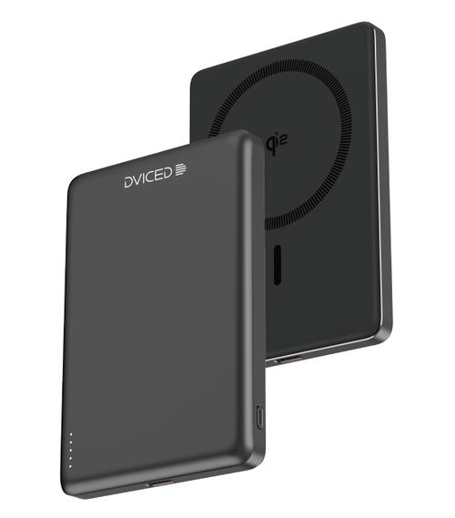 Acumulator extern Dviced DV400008 Qi2 Ultrathin, Wireless, 15 W, MagSafe, 5000mAh (Negru)