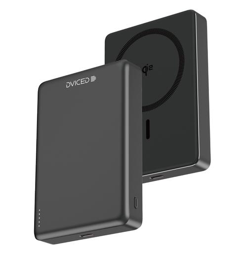 Acumulator extern Dviced Qi2 Ultrathin DV400010, Wireless, 15 W, MagSafe, 10000mAh (Negru)