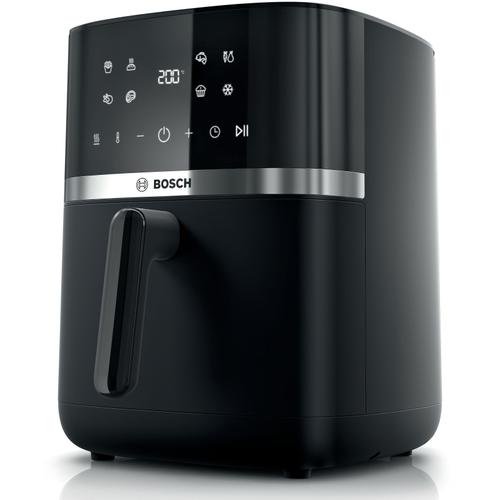 Friteuza cu aer cald Bosch MAFS2462B, 2050W, 9 programe, Capacitate 6.1 l, Incalzire dubla, Touch control, Afisaj digital, Curatare usoara (Negru)