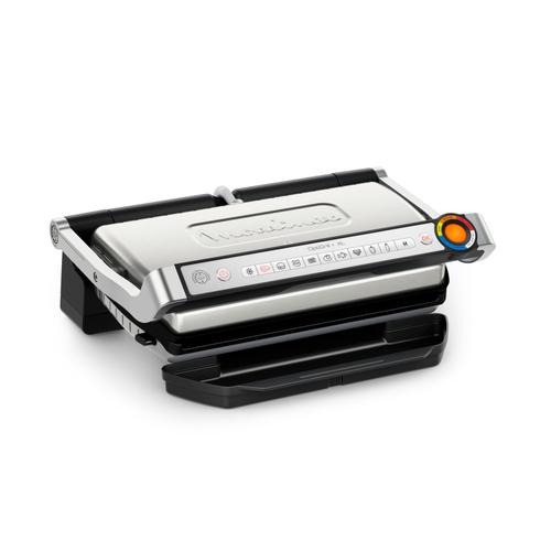 Gratar electric Tefal Optigrill+ XL GC727D10, 2000W, 9 programe automate, Tavita pentru colectare suc, Placi antiaderente 40x20 cm, mod manual (Argintiu)