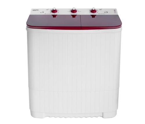 Masina de spalat rufe semi-automata Nobeltek NSWM 5.3R, 5 kg spalare, 2.5 kg stoarecere, 350W spalare, 120W stoarcere, timp spalare 0-15 min, timp stoarcere 0-5 min, evacuare apa uzata: prin cadere libera (Alb/Rosu)