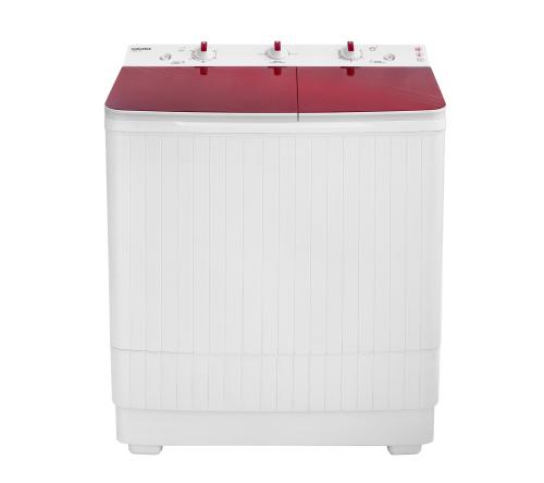 Masina de spalat rufe semi-automata Nobeltek NSWM 7.3B, 7 kg spalare, 3 kg stoarecere, 300W spalare, 148W stoarcere, evacuare apa uzata: prin cadere libera (Alb/Rosu)