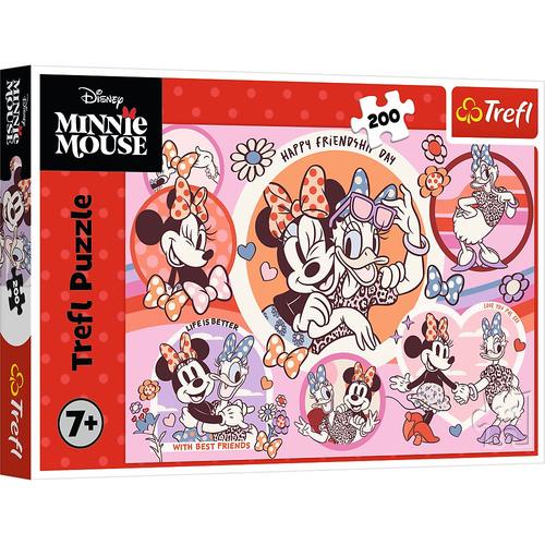 Puzzle Trefl din 200 piese - Obiceiurile lui Minnie Mouse