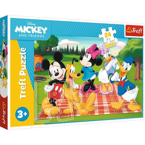 Puzzle Trefl din 24 maxi piese - Mickey Mouse si prietenii