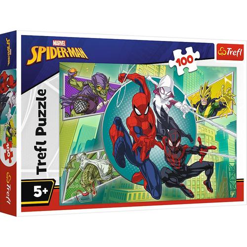 Puzzle Trefl Marvel Masca Lui Spiderman, 100 piese