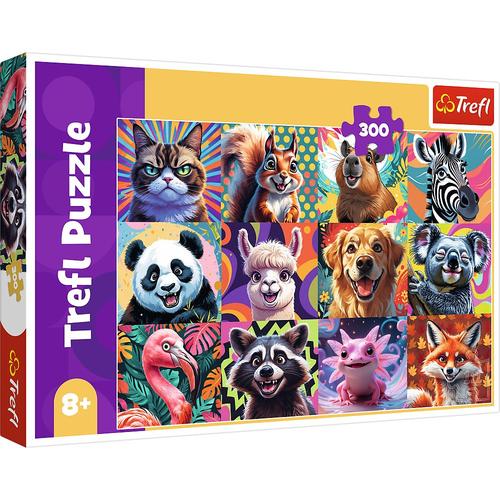 Puzzle Trefl din 300 piese - Portrete amuzante de animale