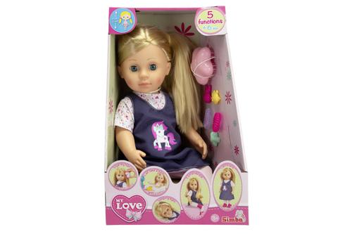 Papusa Simba My Love Interactiva cu accesorii, 43cm
