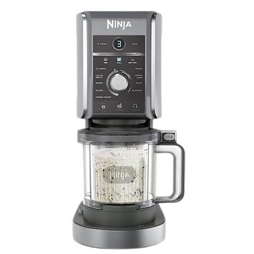 Aparat de inghetata NINJA CREAMi Deluxe NC502, 800W, 10 programe, 2 recipiente de 709 ml (Negru/Argintiu)
