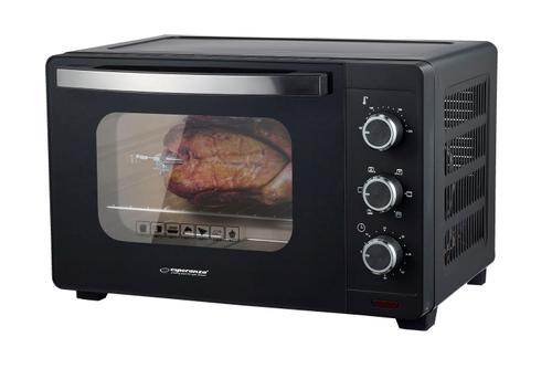 Cuptor electric cu convectie Esperanza EKO006N, 25 l, 1600 W, Rotisor (Negru)