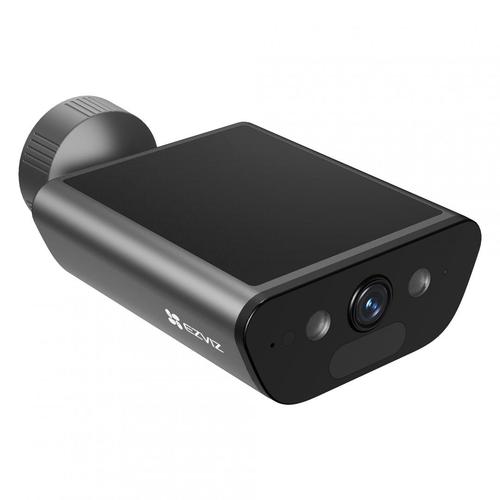 Camera supraveghere exterior IP WiFi 6 cu panou solar EZVIZ CS-EB5-R100-2F8WFL, 8 MP, 2.8 mm, IR/lumina alba 15 m, 2.4 GHz, acumulator 10400 mAh, microfon si difuzor, sirena, slot card