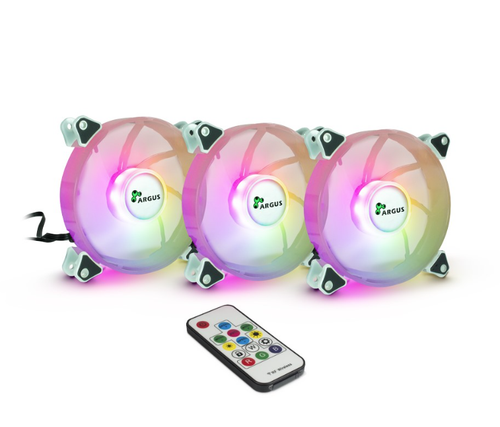 Set ventilatoare Inter-Tech Argus RS-06, iluminare RGB, 3 x 120mm