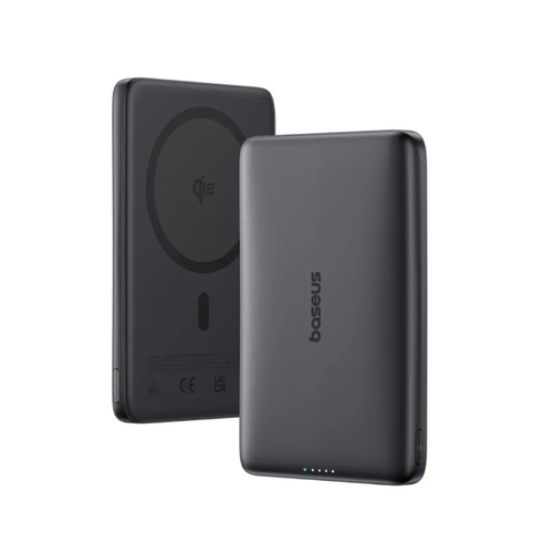 Acumulator extern Baseus PicoGo Qi2, 10000mAh, Magsafe, 15W, Ultra-Slim (Negru)