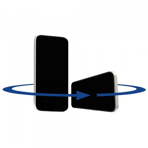 Folie de protectie Ecran Privacy Anank 1X Reinforced 360 pentru Apple iPhone 14 Pro Max, Sticla Securizata, Full Glue, 2.5D