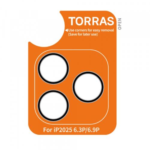 Folie de protectie Camera Spate Torras Lensguard pentru Apple iPhone 17 Pro, Sticla Securizata