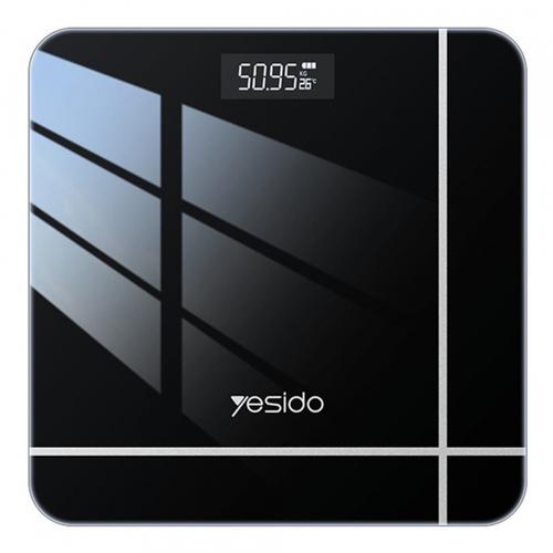 Cantar Digital Yesido MG10, Max 155 kg, Sticla securizata (Negru)