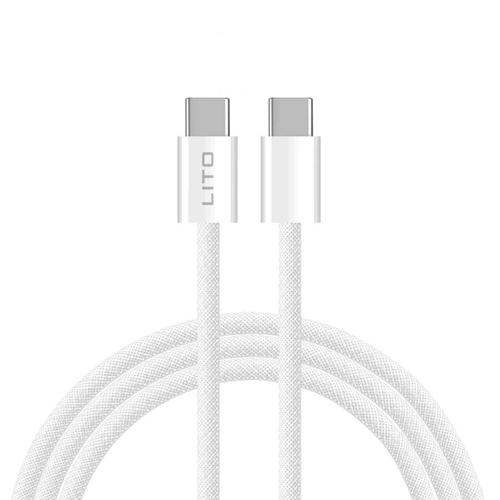 Cablu Date/Incarcare Lito LD04CC, USB-C - USB-C, 60W, 2m