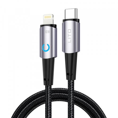 Cablu Date si Incarcare USB-C - Lightning Lito LD10CL, 30W, 1m