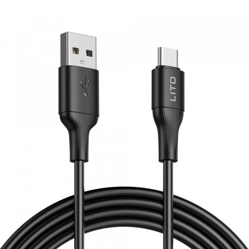 Cablu Date/Incarcare Lito LD06T, USB-A - USB-C, 18W, 1m