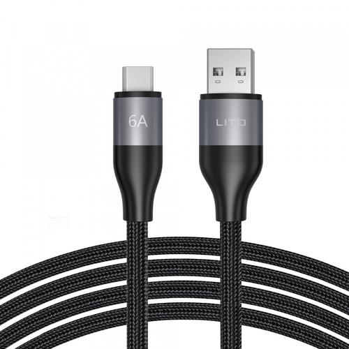 Cablu Date/Incarcare Lito LD23T, USB-A - USB-C, 18W, 1m