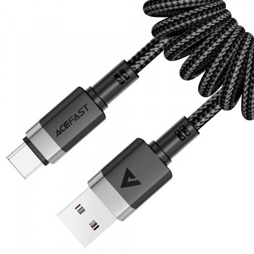 Cablu de Date si Incarcare USB-A - USB-C Acefast C14-04, 18W, 1.2m (Negru)