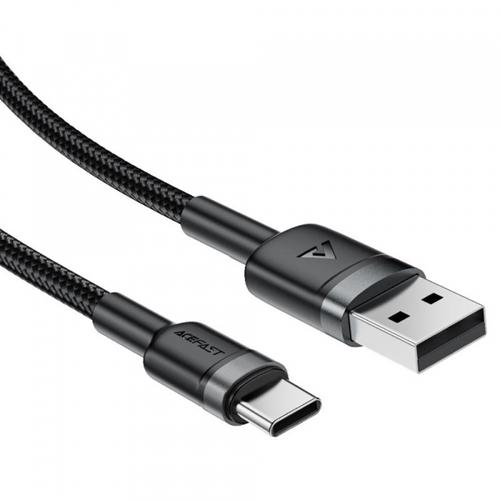 Cablu de Date si Incarcare USB-A - USB-C Acefast C22-04, 18W, 1.2m (Negru)