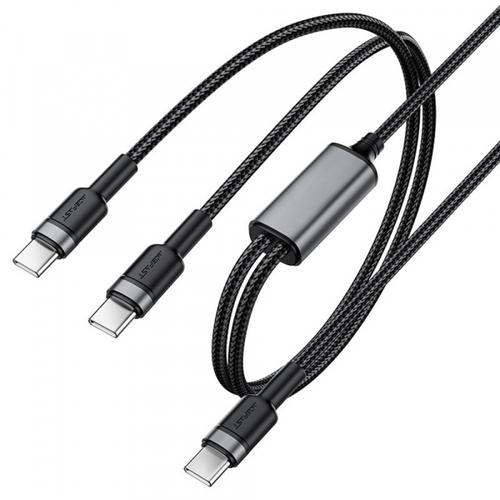 Cablu de Date si Incarcare USB-C - 2 x USB-C Acefast C22-02, 100W, 1.25m (Negru)