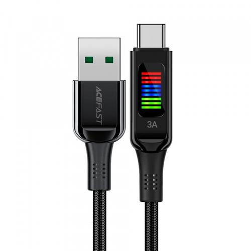 Cablu De Date si Incarcare USB-A - USB-C Acefast C7-04, 18W, 1.2m (Negru)