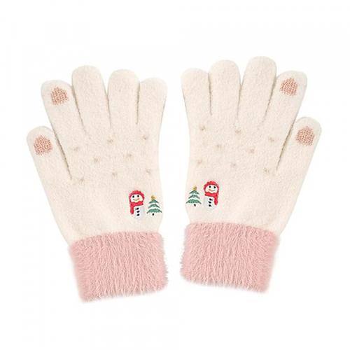 Manusi De Iarna Tactile Dama Techsuit ST0011, Marime 17cm (Alb)