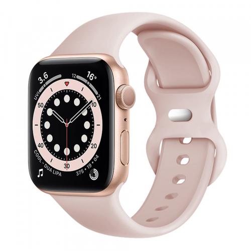 Curea Techsuit W031 pentru Apple Watch 42mm / 41mm / 40mm / 38mm Series, Roz Palid