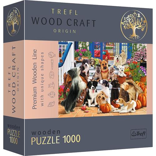 Puzzle din lemn Trefl Echipa de catei, 1000 piese