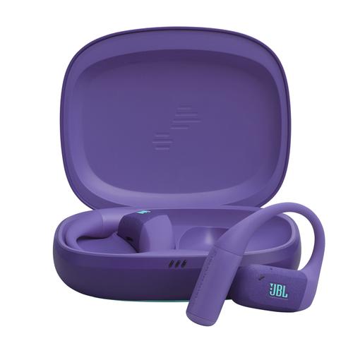 Casti alergare open-ear JBL Endurance Zone, True Wireless, IP68, 4 microfoane, Redare pana la 32 ore, Bluetooth 5.3, Violet
