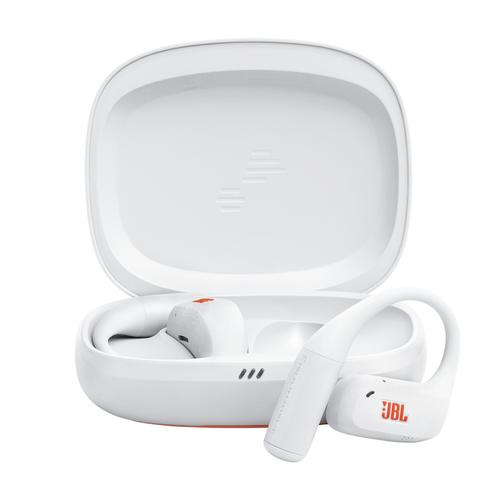 Casti alergare open-ear JBL Endurance Zone, True Wireless, IP68, 4 microfoane, Redare pana la 32 ore, Bluetooth 5.3, Alb