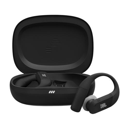 Casti sport in-ear JBL Endurance Peak 4, True Wireless, Noise Cancelling, IP68, 6 Microfoane, Redare pana la 48 h, Negru/Gri